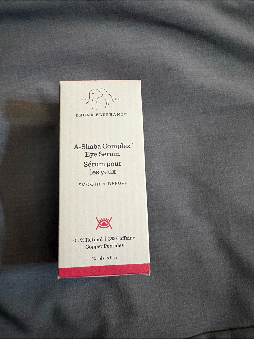 Drunk Elephant A‑Shaba Complex Eye Serum — White with Pink Accent